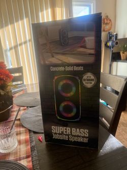 Tzumi job site super bass speaker