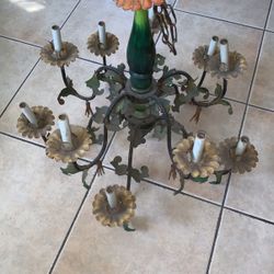 Vintage 1950s Flower Chandelier 