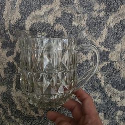 Vintage Cut Glass Pitcher 
