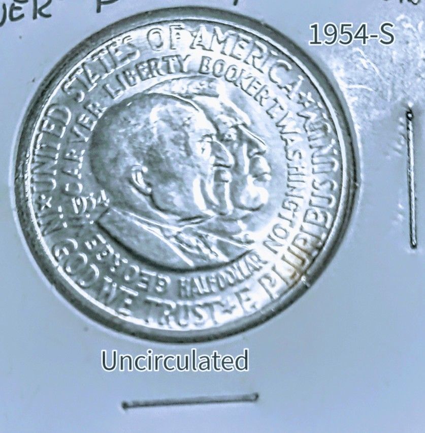1954-S Half Dollar " Booker T Washington" Uncirculated