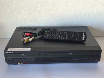 Sony SLV-D380P DVD VCR Combo VHS Player Recorder With Remote & AV Cables