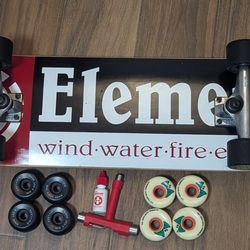 Skateboard with extra items