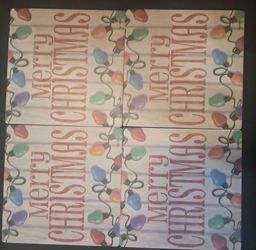 Set of 4 Merry Christmas Holiday Coasters