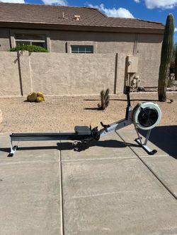 Concept 2 rowing machine.