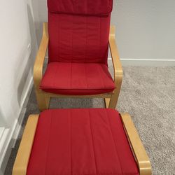 Arm Chair With Ottoman 