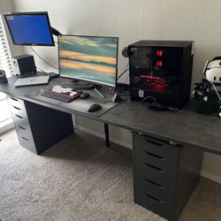 IKEA Desk and Storage