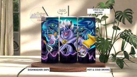 Ursula & Eels 20 Oz Stainless Steel Tumbler (READ DESCRIPTION)
