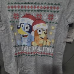 Bluey and Bingo Toddler Christmas Tshirt