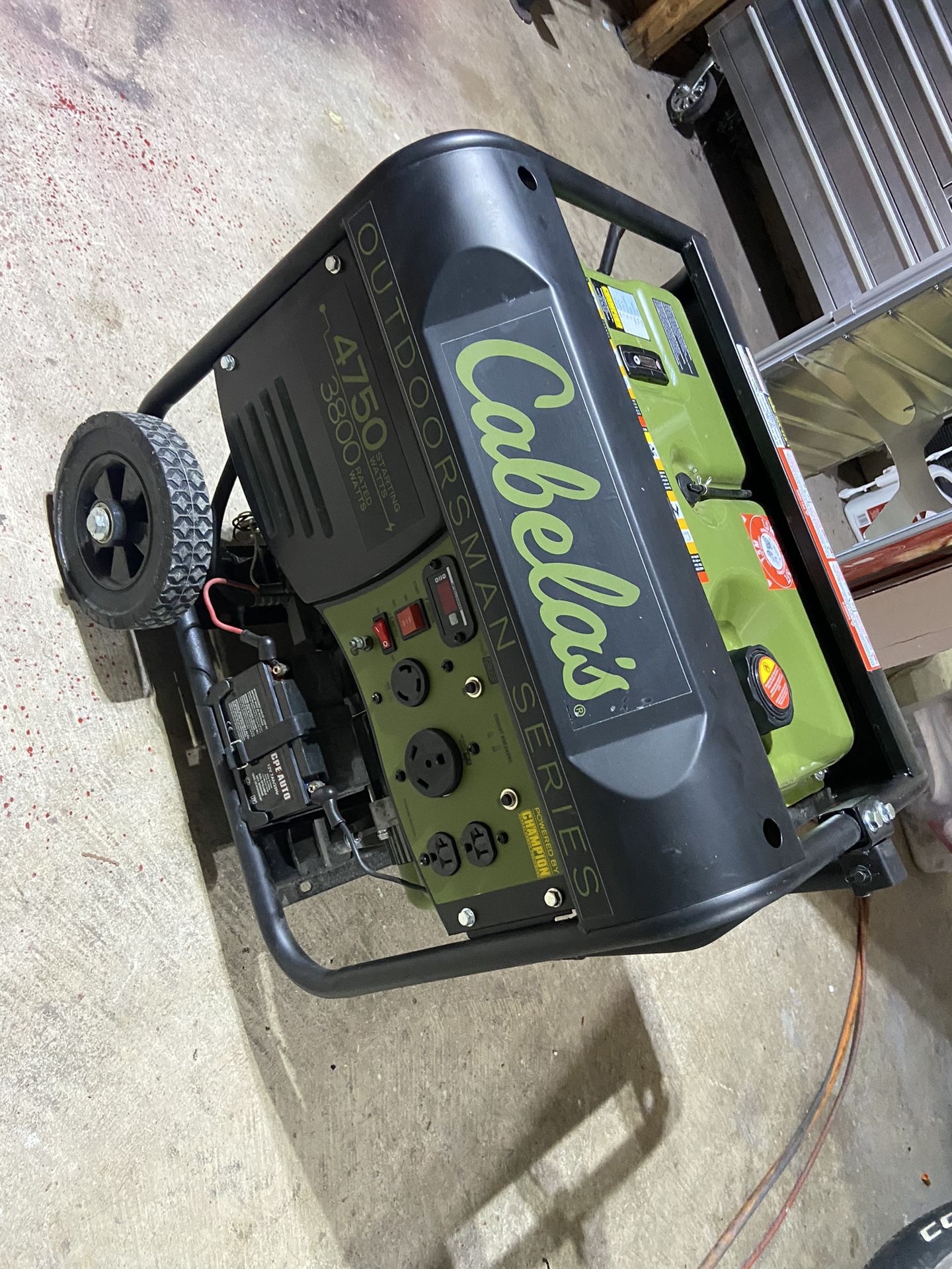 Cabellas brand gasoline powered generator 