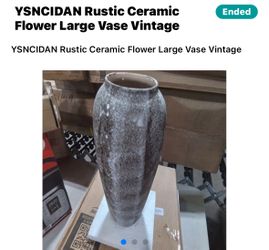 Rustic Ceramic Flower Large Vase 