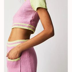 New Free People Sweater Skirt Set Size XL 