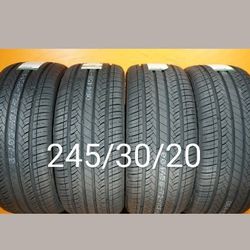 4 New Tires For Sale 245/30/20 We Repair Paint Weld Wheels Rims