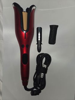 CHI CA2288 Spin N Curl Auto Curler 1” Ceramic Hair Curler Ruby Red