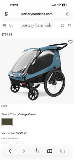 Thule double stroller
