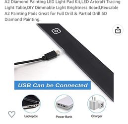 A2 Diamond Painting LED Light Pad Kit,LED Artcraft Tracing Light Table,DIY  Dimmable Light Brightness Board