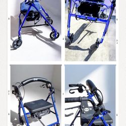 Rolling Walker with Seat & Hand Brakes – Great Condition