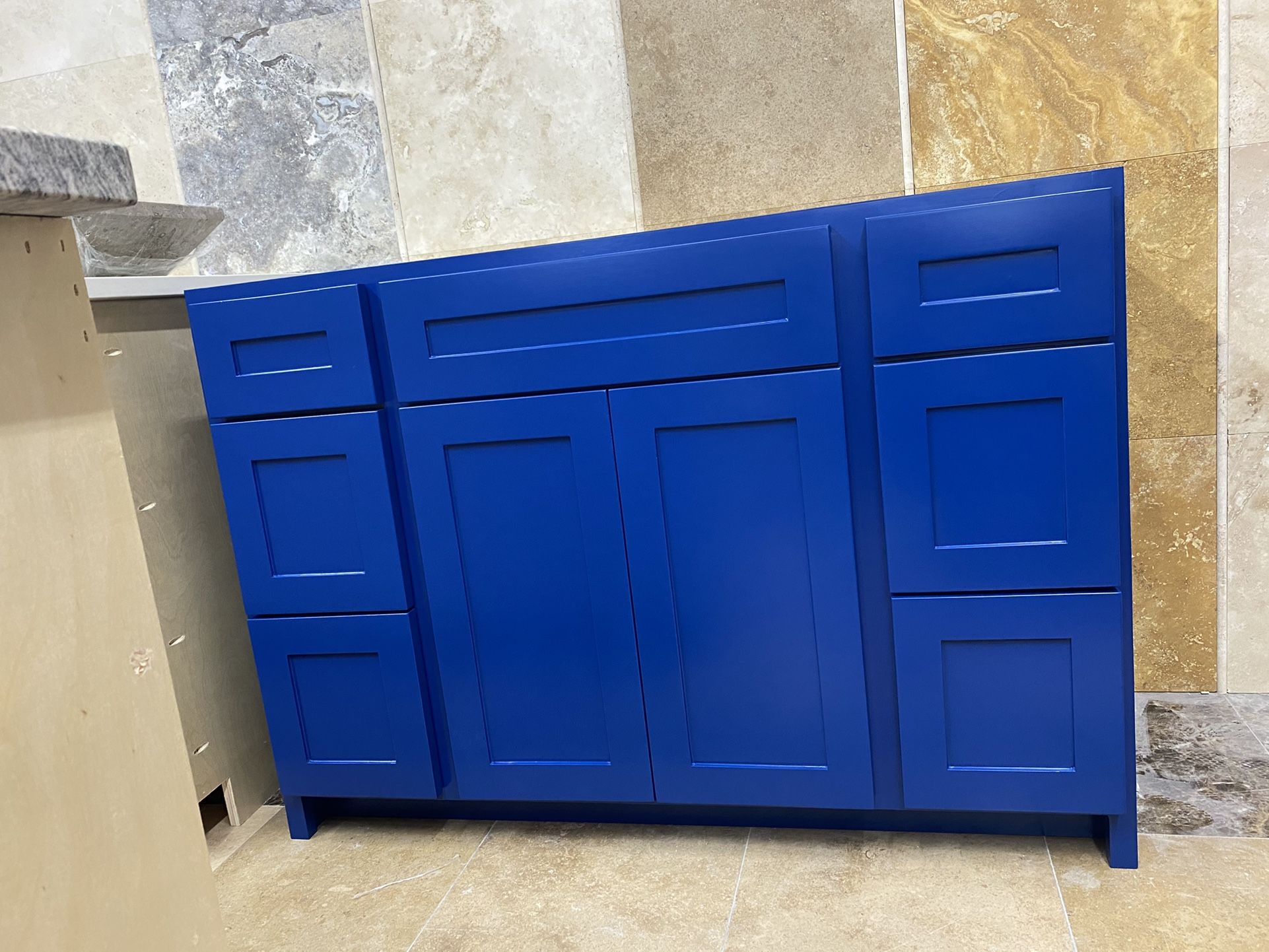 Cabinet Custom Two Doors Six Drawers Soft Close 48"x21"