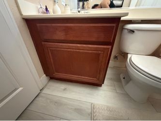 FREE Bathroom cabinet, sink and medicine cabinet