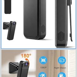 WiFi Mini Body Camera with Audio & Video Recording Small POV Cam 1080P Wearable Personal Portable Cameras Recorder DV Night Version Camcorder for Secu