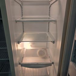 GE 2-Door Refrigerator – Cream Color – Works Great - USED