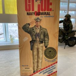 Gi Joe Navy Admiral Scale 1/6 New In Box 