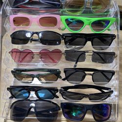 Multiple Sun Glasses, Sunglasses, Ray Bans, Carrera, Oakley, Nike, Maui Jim, Gucci And Much More 
