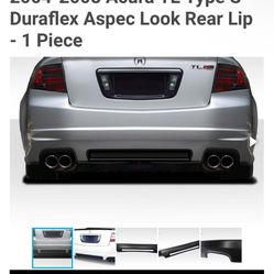 Rear Bumper Lip Acura Tl Type S (just.l The Lip)
