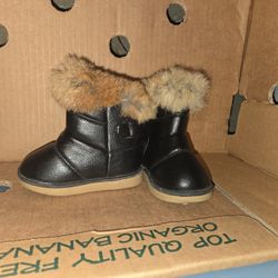 Size 4.5  Toddler boots Kids Snow Boots Girl's Warm Winter Waterproof Boot