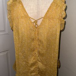 Yellow Floral Top