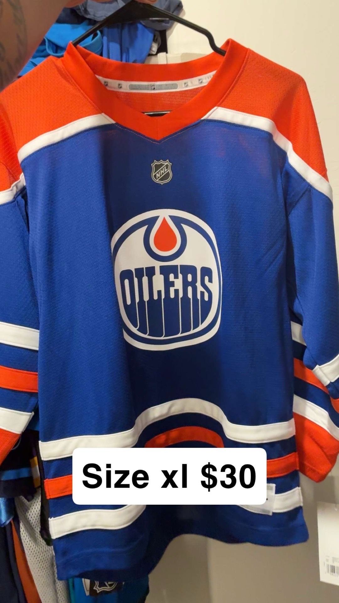 Oilers hockey jersey