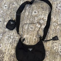 Ripped Interior Black Bag
