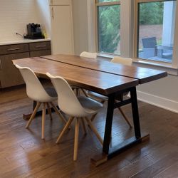 Custom Walnut Dining Table (seats 4-6)