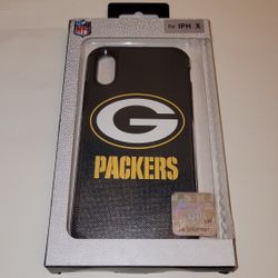 NFL Licensed Green Bay Packers Case for iPhone X  - Slim - Green & Black - NEW