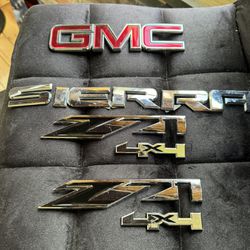 GMC  Sierra Crome Emblem Set 60.00 Or Best