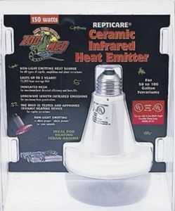Zoo Med Repticare Ceramic Infrared Reptile Heat Emitter, 150-watt