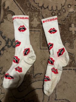 Chrome heart socks