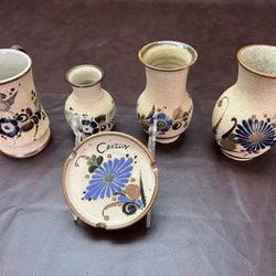 Netzi Tonal Mexican Pottery 5 Piece Set