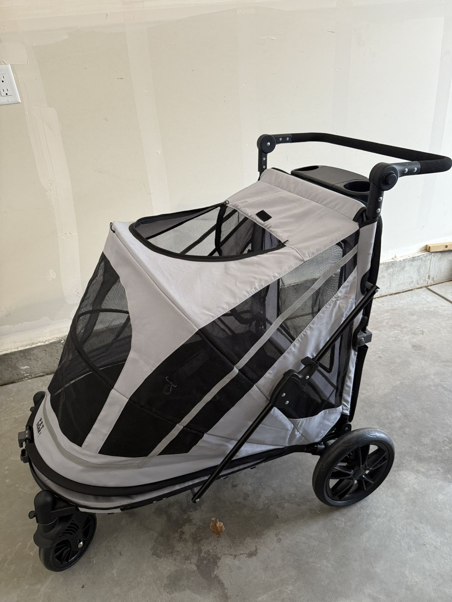 Large Pet Stroller With Dual Entry - For Dogs & Cats