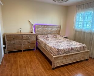 Queen size bed frame with matching dresser