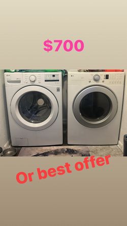 Washer and dryer set