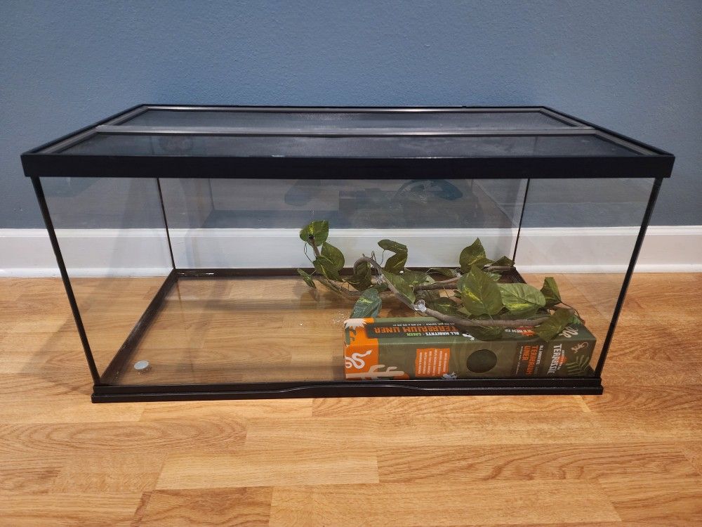 Zoo Med Bearded Dragon 40 Gallon Reptile Tank Enclosure 