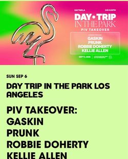 Day Trip in the Park LA Event Ticket Gaskin