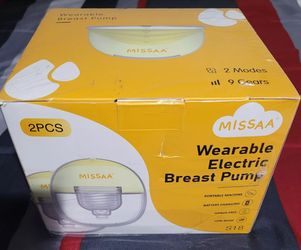 Wearable Electric Breast Pump, 2 Modes, 9 Gears, Hands Free