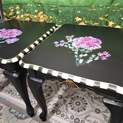 Handpainted   End Tables 