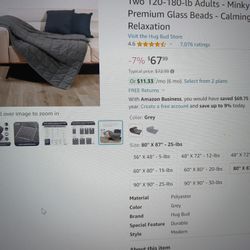 Hug Bud Weighted Blanket - 80" x 87" 25 LBS