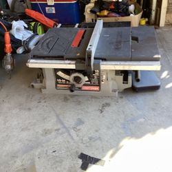 Craftsman 10 inch tablesaw works perfect. Very good condition.