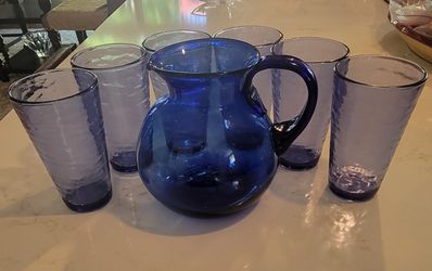 Pitcher And 6 Glasses