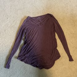 Purple Long Sleeve Top