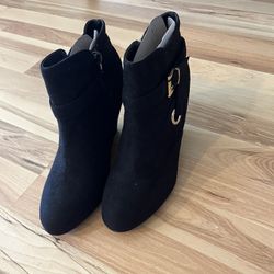 Black Wedge Boots