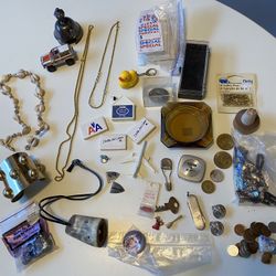 LOT Vintage Jewelry Miniatures Ash Tray Airline Plane ALL FOR 